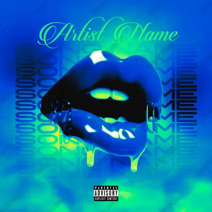 Обложка для песни «Fresh Blu» — в синих тонах