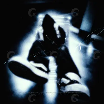 Обложка для трека с ночным сюжетом «Dark Signal» — в синих тонах