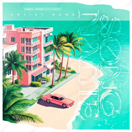 Обложка для песни «Habana» — в синих тонах