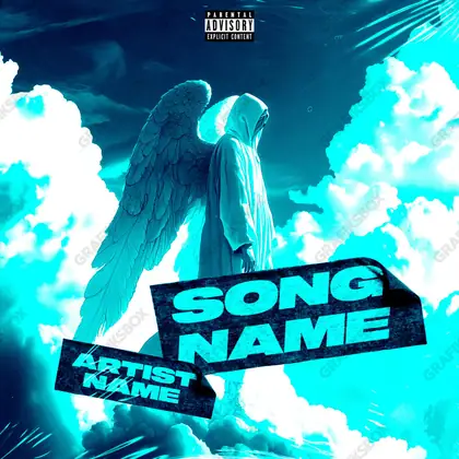 Купить обложку для трека «Holy Cloudz» — в синих тонах