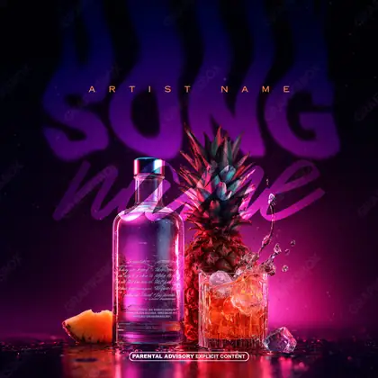 Купить обложку для трека «Fresh Pineapple» — в розовых тонах