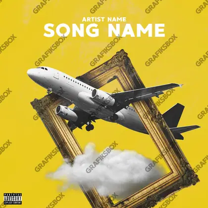 Portada de álbum prediseñada «Avion Cuadro» — un motivo con carácter propio, en tonos dorados cálidos