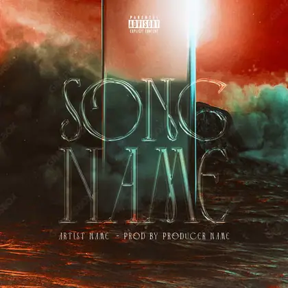 Portada de álbum prediseñada «Another Side» — una idea visual original sin equivalente cercano en el catálogo, en matices anaranjados