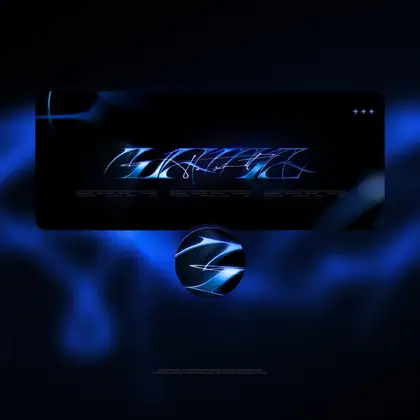 Оформление группы «Blue Neon» — баннер и аватар для ВК и YouTube