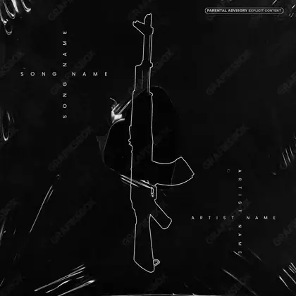Portada de álbum prediseñada «Ak» — un motivo con carácter propio, en una paleta monocroma