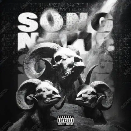 Premade album cover “The Old Goats” — a frame that refuses to sit in one category in a monochrome palette