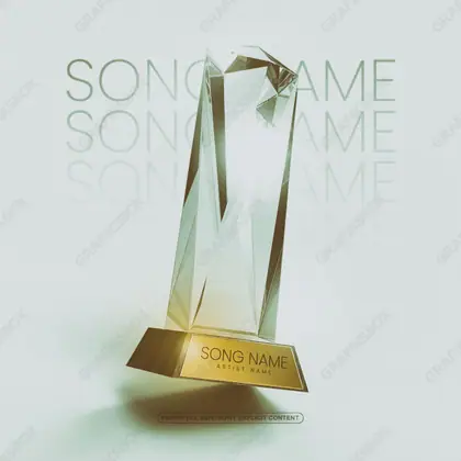 Готовая обложка для трека «Nominated» — в золотых тонах