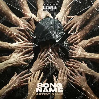 Portada de álbum prediseñada «Leniency» — un motivo con carácter propio, en matices anaranjados