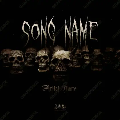 Premade album cover “Skull Crew” — a grim scene holding its tension in a monochrome palette