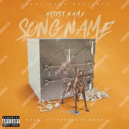 Обложка для трека «Guardian» — в оранжевых тонах