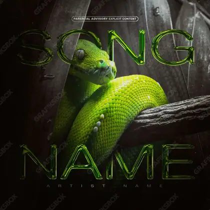 Portada de álbum prediseñada «Viper» — un motivo con carácter propio, en una gama verde