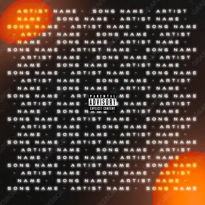 Portada de álbum prediseñada «Danks» — una idea visual original sin equivalente cercano en el catálogo, en una gama naranja