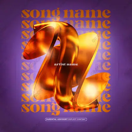 Portada de álbum prediseñada «Awarded» — un motivo con carácter propio, en una gama naranja