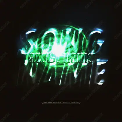 Portada de álbum prediseñada «Green Spiral» — una composición abstracta de formas, degradados y grano, en matices verdes