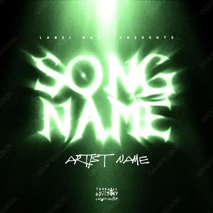 Premade album cover “Invasion” — a frame that refuses to sit in one category in a green palette