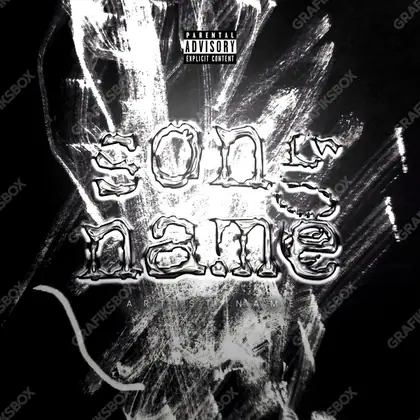 Portada de álbum prediseñada «Cruces» — una idea visual original sin equivalente cercano en el catálogo, en una gama en blanco y negro