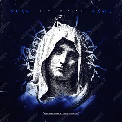Купить обложку для трека «Mother Mary» — в синих тонах