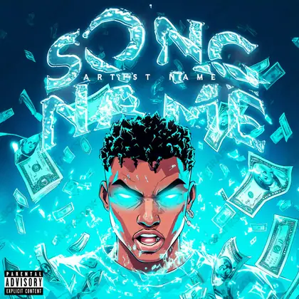 Обложка для трека «Last Level» — в синих тонах