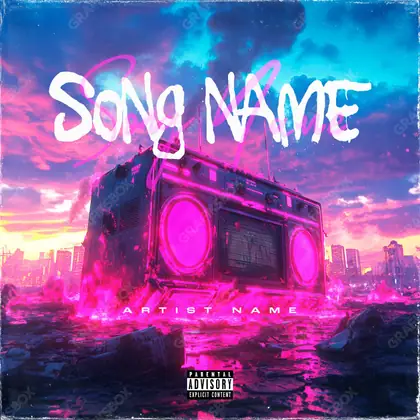 Обложка для трека «Cali Sound» — в розовых тонах