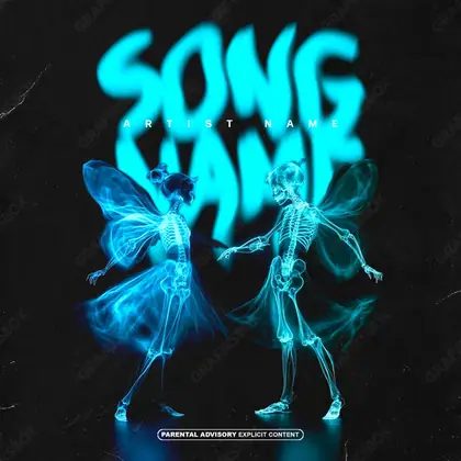 Portada de álbum prediseñada «Peter Pan» — una idea visual original sin equivalente cercano en el catálogo, en una gama azul