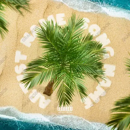 Обложка для песни «Islander» — в оранжевых тонах