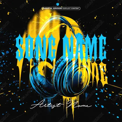 Portada de álbum prediseñada «Creativeness» — un motivo con carácter propio, en una gama azul