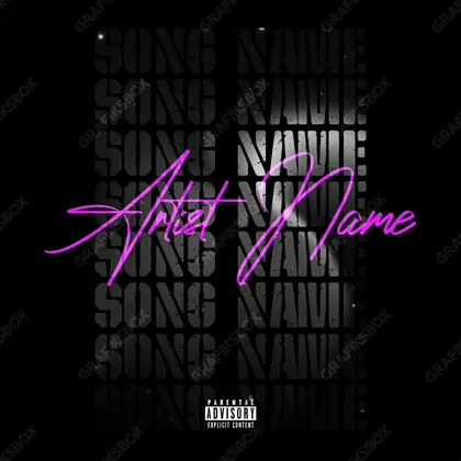 Premade album cover “Dark Feeling” — a dark frame where light works in single points in a black and white palette