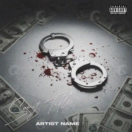 Album cover art “Black Abstract”: abstract artwork, black and white tones