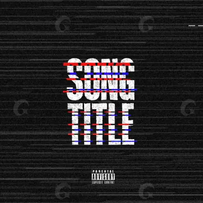 Premade cover art “Black Abstract”: abstract and lettering, black and white tones