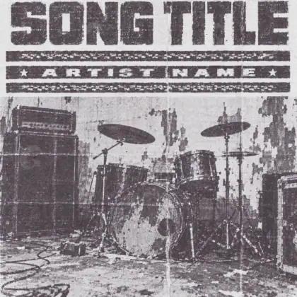 Music cover artwork “Black Abstract”: abstract artwork, black and white tones