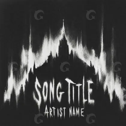 Portada para canción «Black Building»: edificio; color blanco y negro