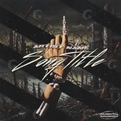 Album cover art “Black Building”: building, black and white tones