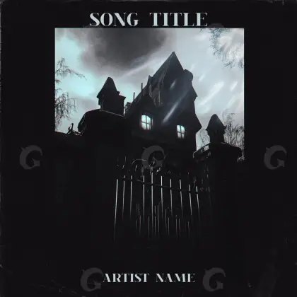 Music cover artwork “Black Building”: building and window, black and white tones