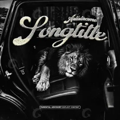 Premade cover art “Black Car”: car and window, black and white tones