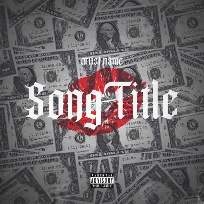 Album cover art “Black Cash”: cash and face, black and white tones