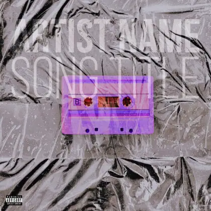 Обложка для альбома «Black Cassette»: кассета; палитра — чёрно-белая