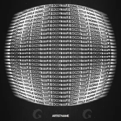 Обложка для альбома «Black Circle»: круг; палитра — чёрно-белая