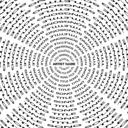 Portada para canción «Black Circle»: círculo; color blanco y negro
