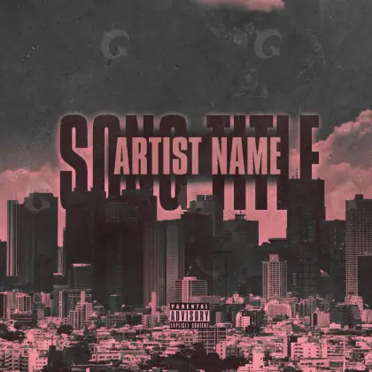 Music cover artwork “Black City”: city and building, black and white tones