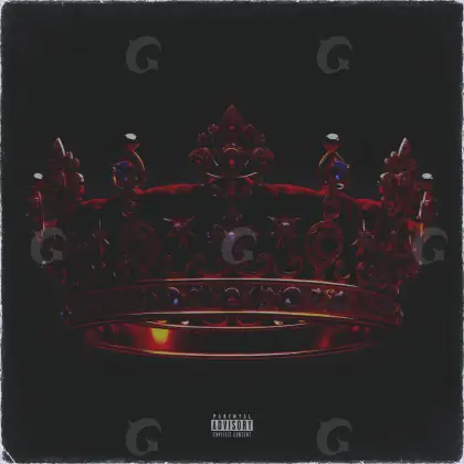 Обложка для песни «Black Crown»: корона; палитра — чёрно-белая