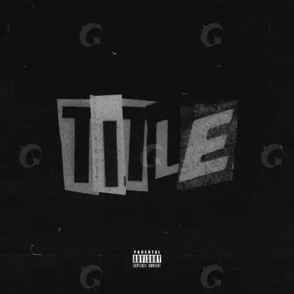 Arte de portada musical «Black Cube»: cubo; color blanco y negro