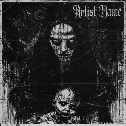 Обложка для альбома «Black Eyes»: глаза; палитра — чёрно-белая