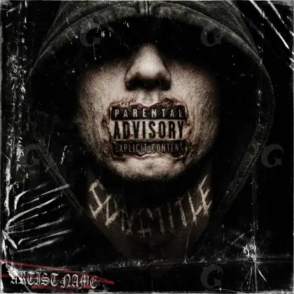 Portada para canción «Black Face»: rostro; color blanco y negro