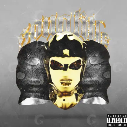 Album cover art “Black Face”: face, black and white tones