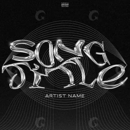 Premade cover art “Black Face”: face, black and white tones