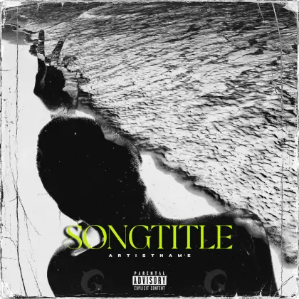 Album cover art “Black Face”: face, black and white tones