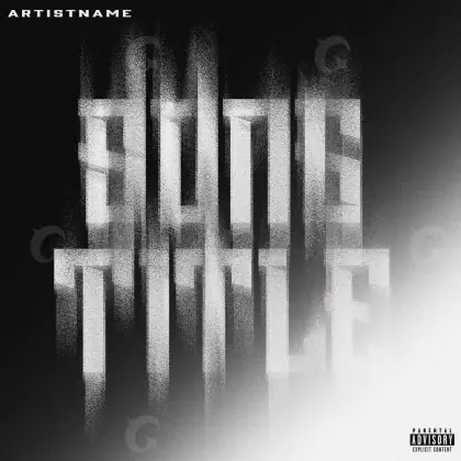 Portada para canción «Black Face»: rostro; color blanco y negro