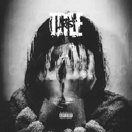 Portada prediseñada «Black Face»: rostro; color blanco y negro