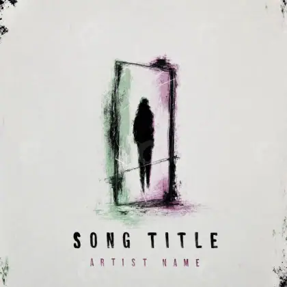 Music cover artwork “Black Figure”: figure, black and white tones