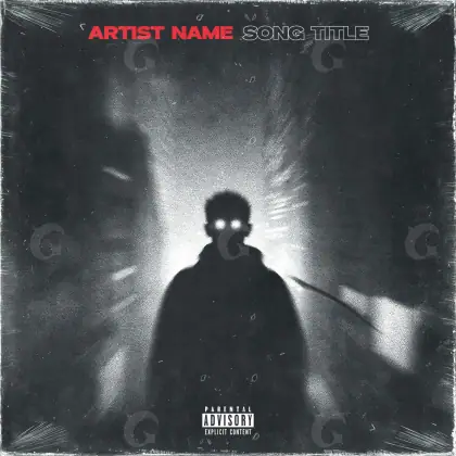 Premade cover art “Black Figure”: figure, black and white tones